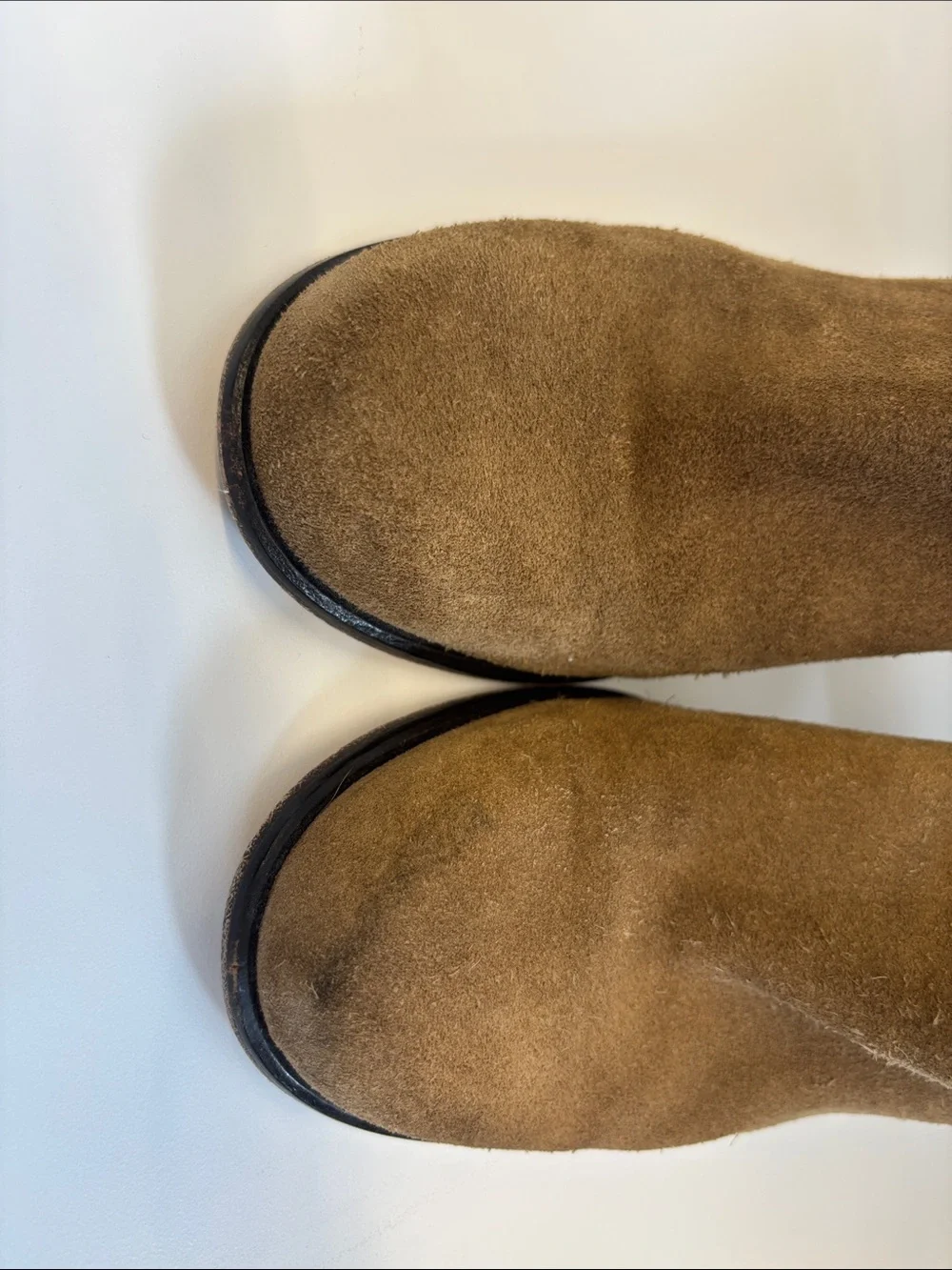 kate spade Tan Suede Block Heel Ankle Boots